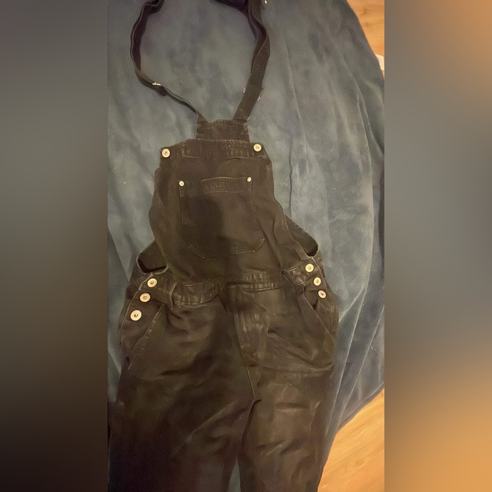 Black overalls